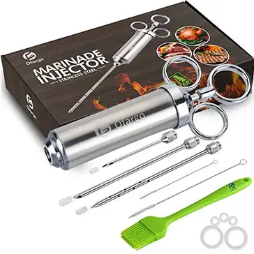 Details about   Stainless Steel Meat Injector Kit,Marinade Injector With 3 Needles