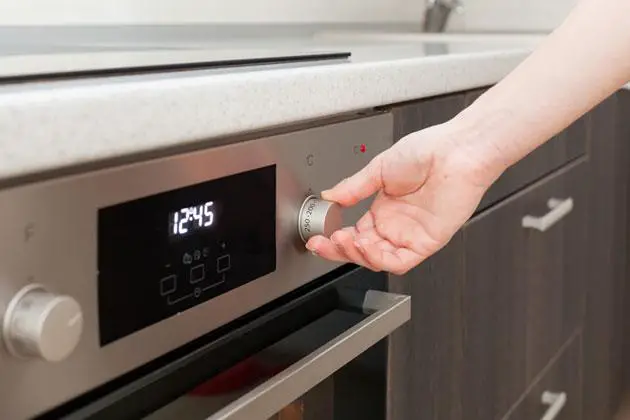 Setting temperature of the oven